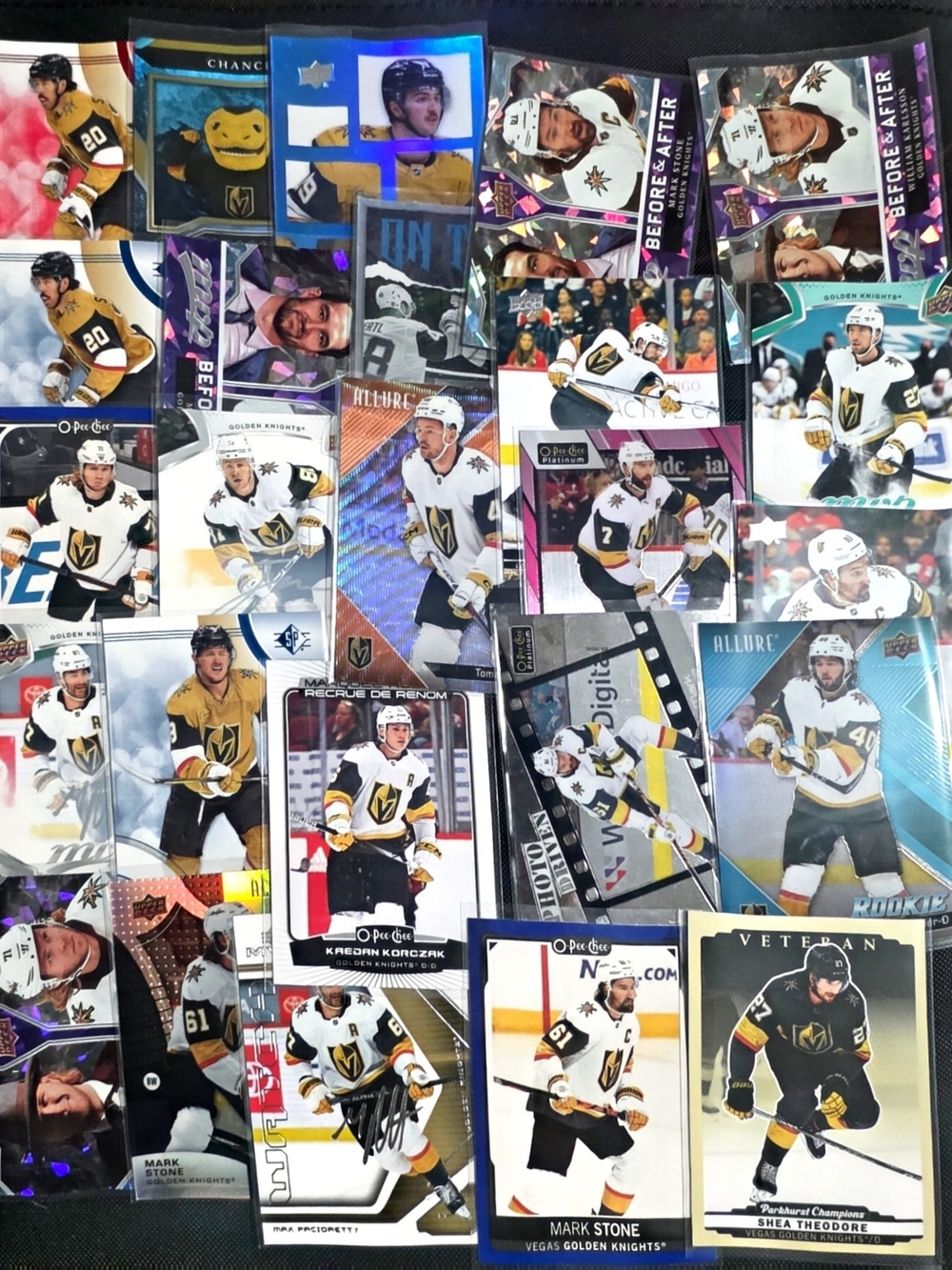 Vegas Golden Knights Hockey Card Lot – 25 Cards, Inserts, Rookies, Stars